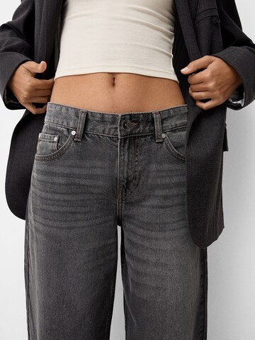 Wide Leg Jean Bershka en gris
