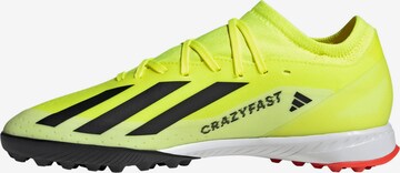 ADIDAS PERFORMANCE Soccer Cleats 'X Crazyfast League' in Yellow: front