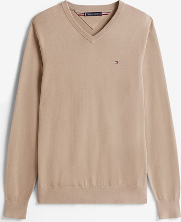 Pull-over 'ESSENTIAL' TOMMY HILFIGER en beige : devant