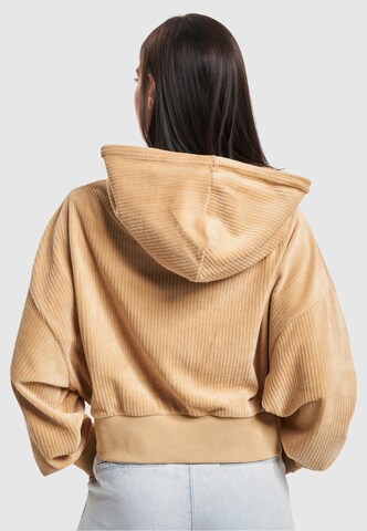 Karl Kani Zip-Up Hoodie in Beige