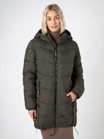 Sublevel Winter Coat in Green: front