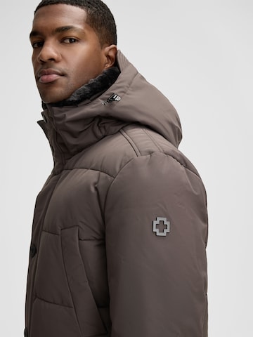 STRELLSON Winter jacket 'Plaza 2.0' in Brown