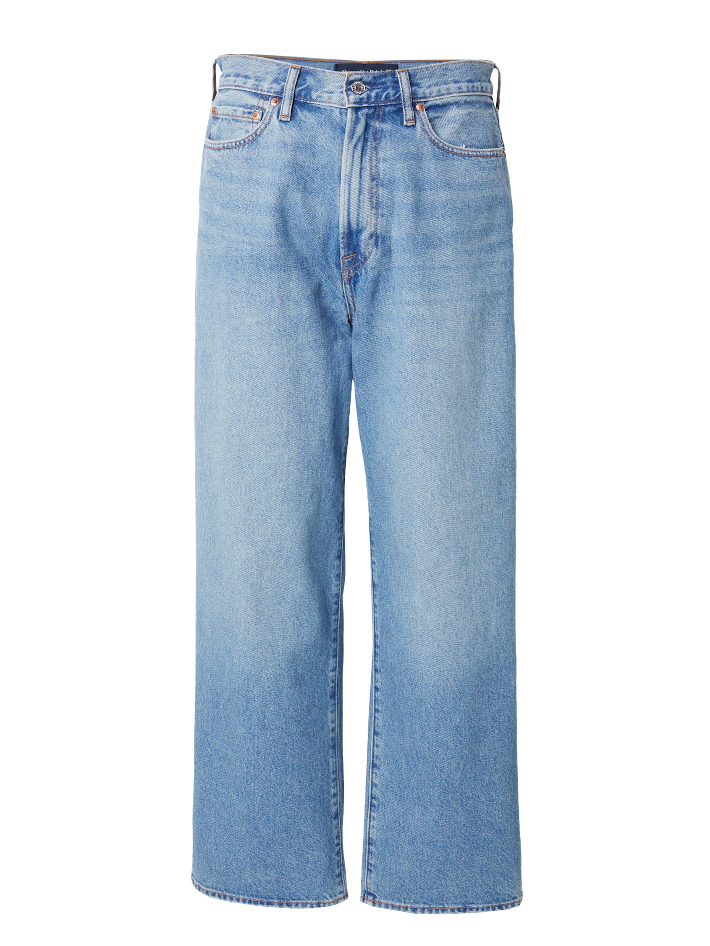 Abercrombie & Fitch Baggy Jeans i blå: framsida