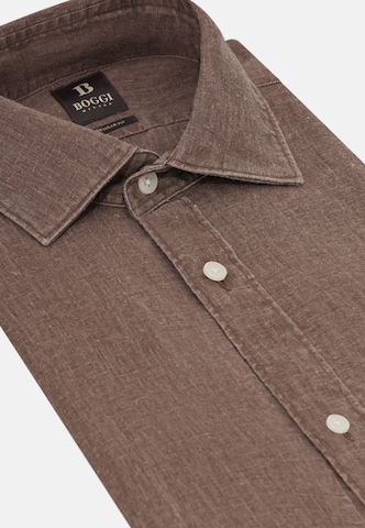 Boggi Milano Regular fit Button Up Shirt in Grey