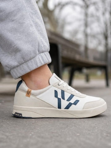 SAOLA Schnürschuh 'Cali W White Navy'‌‌‌ in Blau