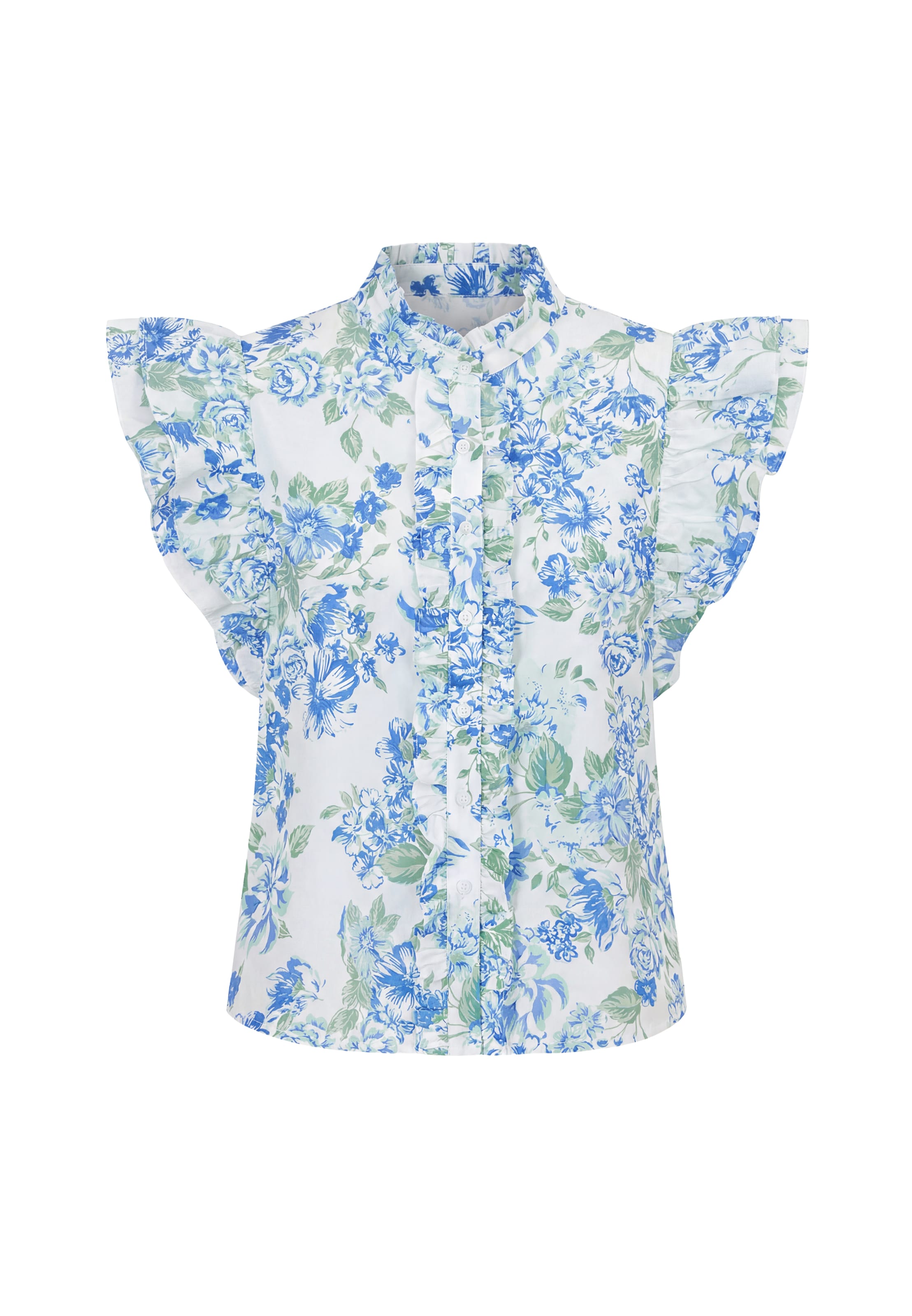 faina Blouse in Blauw: voorkant