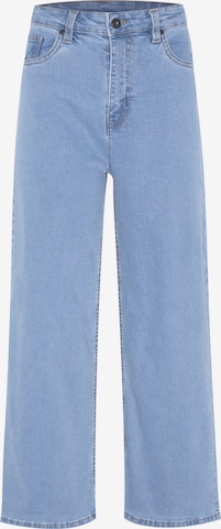 JZ&CO Wide leg Jeans in Blue: front