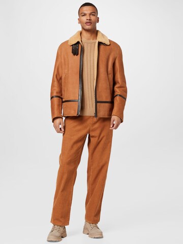 Dondup Between-Season Jacket 'MONTONE' in Brown