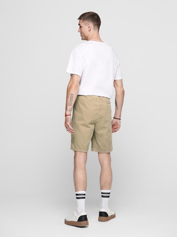 Loosefit Pantaloni 'Linus' di Only & Sons in beige