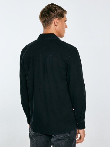 Regular fit Camicia 'Buck' di BIG STAR in nero
