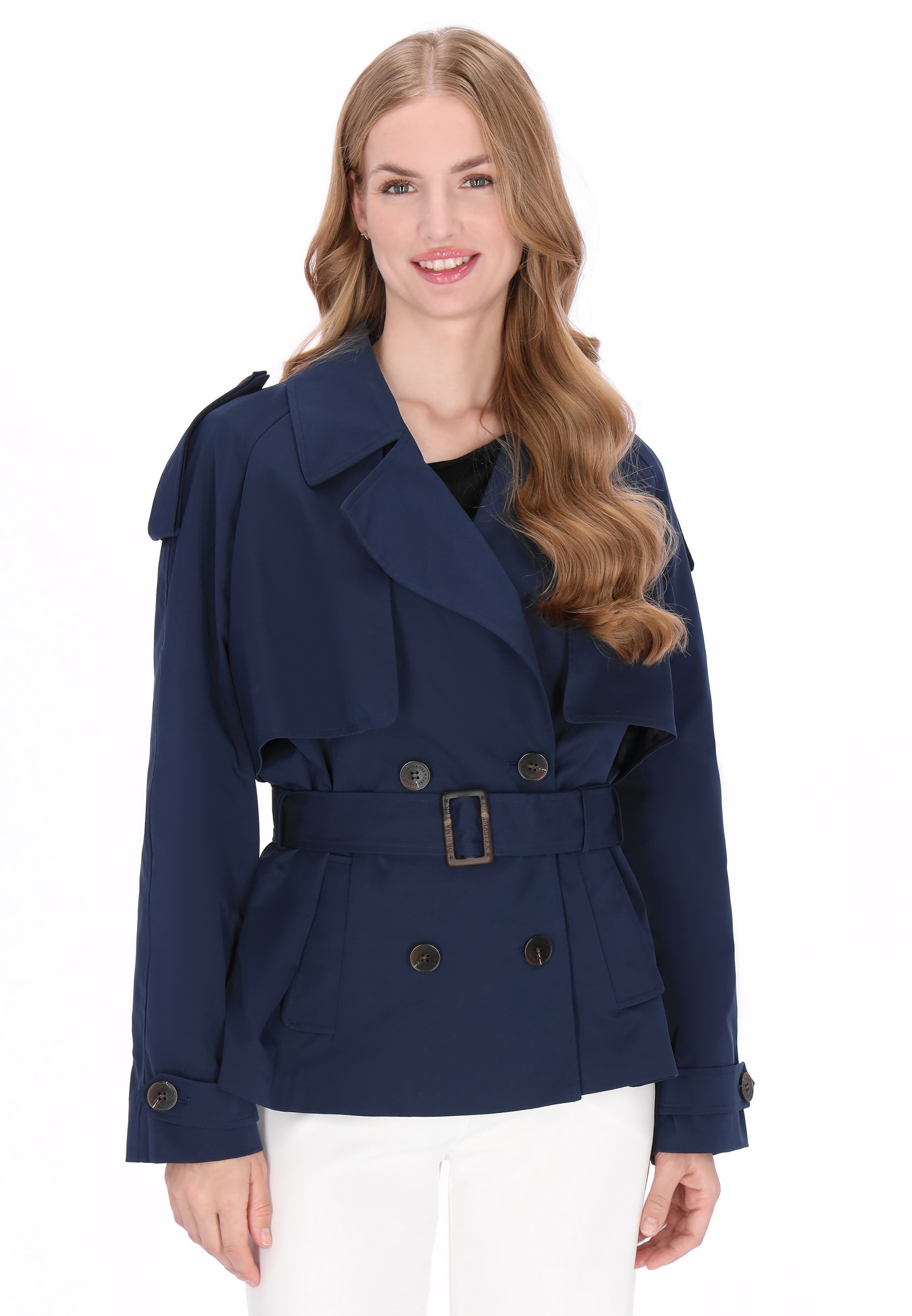 DreiMaster Klassik - Abrigo de entretiempo 'Classic' en azul: frente