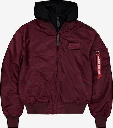 ALPHA INDUSTRIES Välikausitakki 'MA-1 D-Tec' värissä punainen: etupuoli
