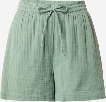 PIECES Trousers 'STINA' in Green: front