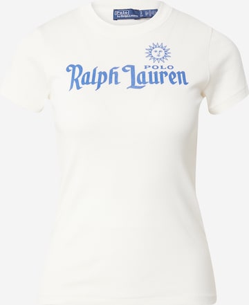 Tricou de la Polo Ralph Lauren pe bej: față