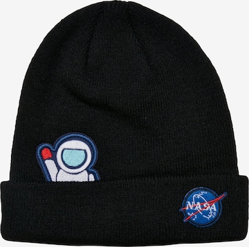Mister Tee Beanie 'Nasa' in Black: front
