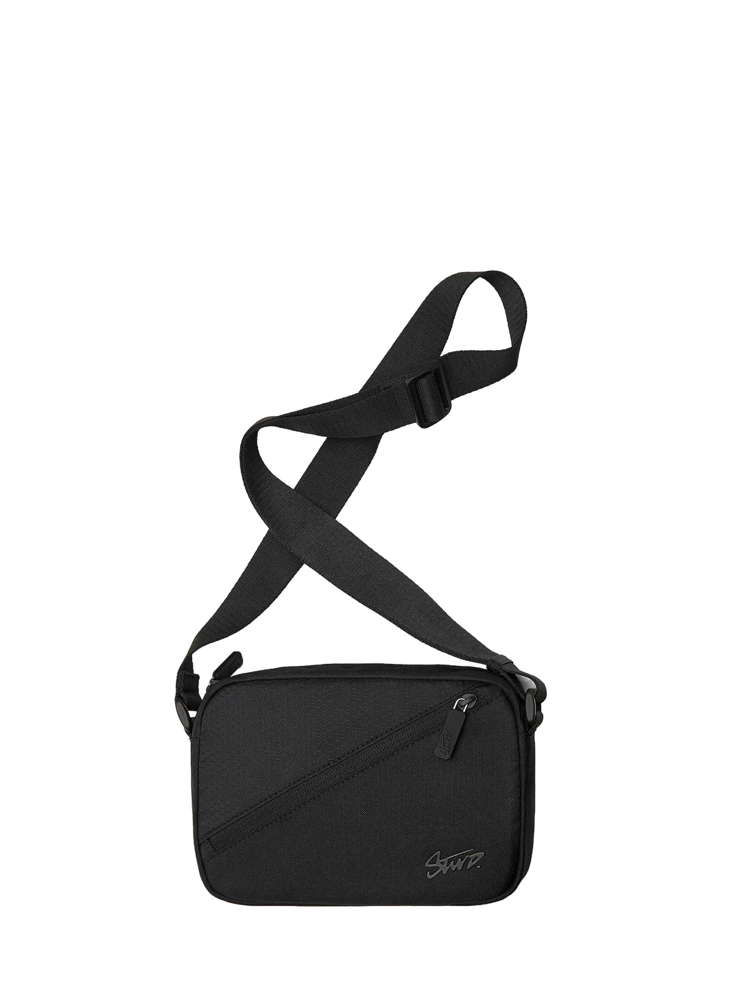 Pull&Bear Válltáska 'STWD' - fekete: elől