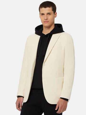 Coupe regular Veste de costume Boggi Milano en beige : devant