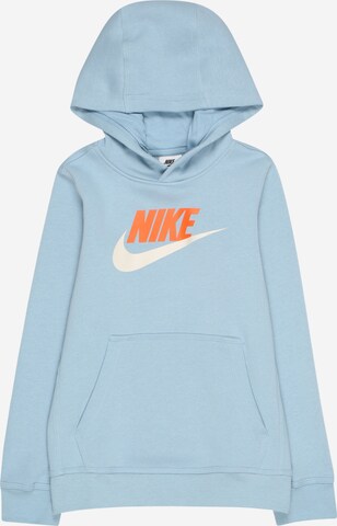 Nike Sportswear Суичър в синьо: отпред