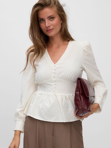 VERO MODA Blouse in Wit: voorkant