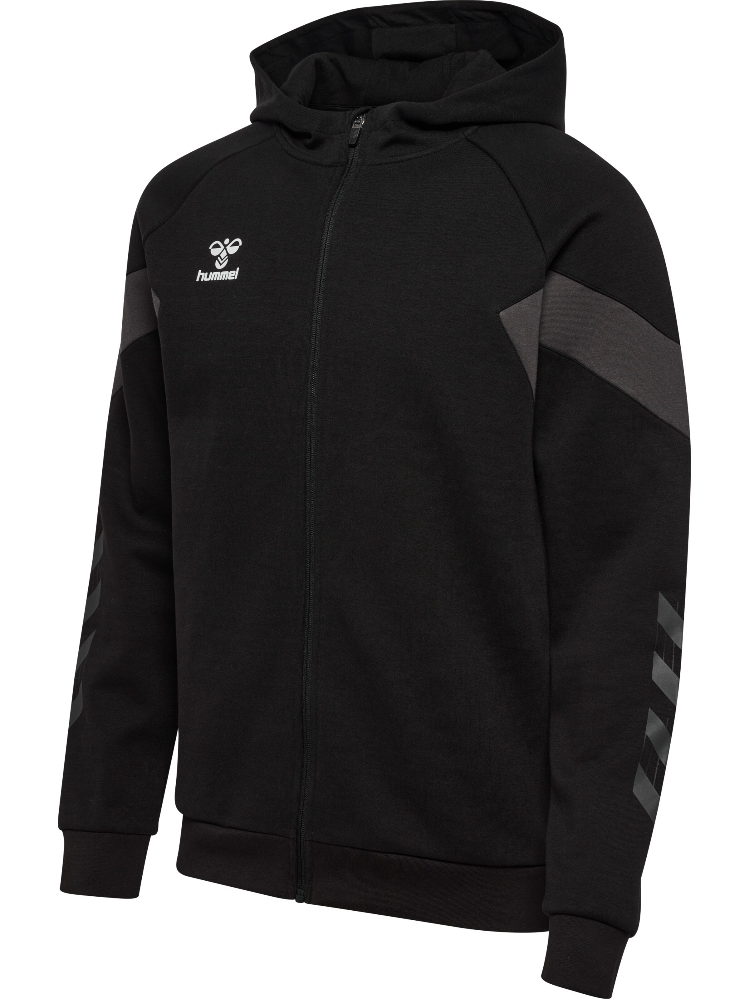 Hummel Sports sweat jacket in Black