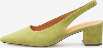 WODEN Pumps 'Julia' in Green: front