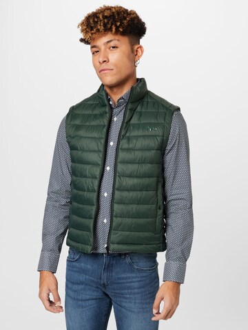 BOSS Bodywarmer 'Calano' in Groen: voorkant