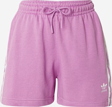 ADIDAS ORIGINALS Loose fit Trousers in Purple: front
