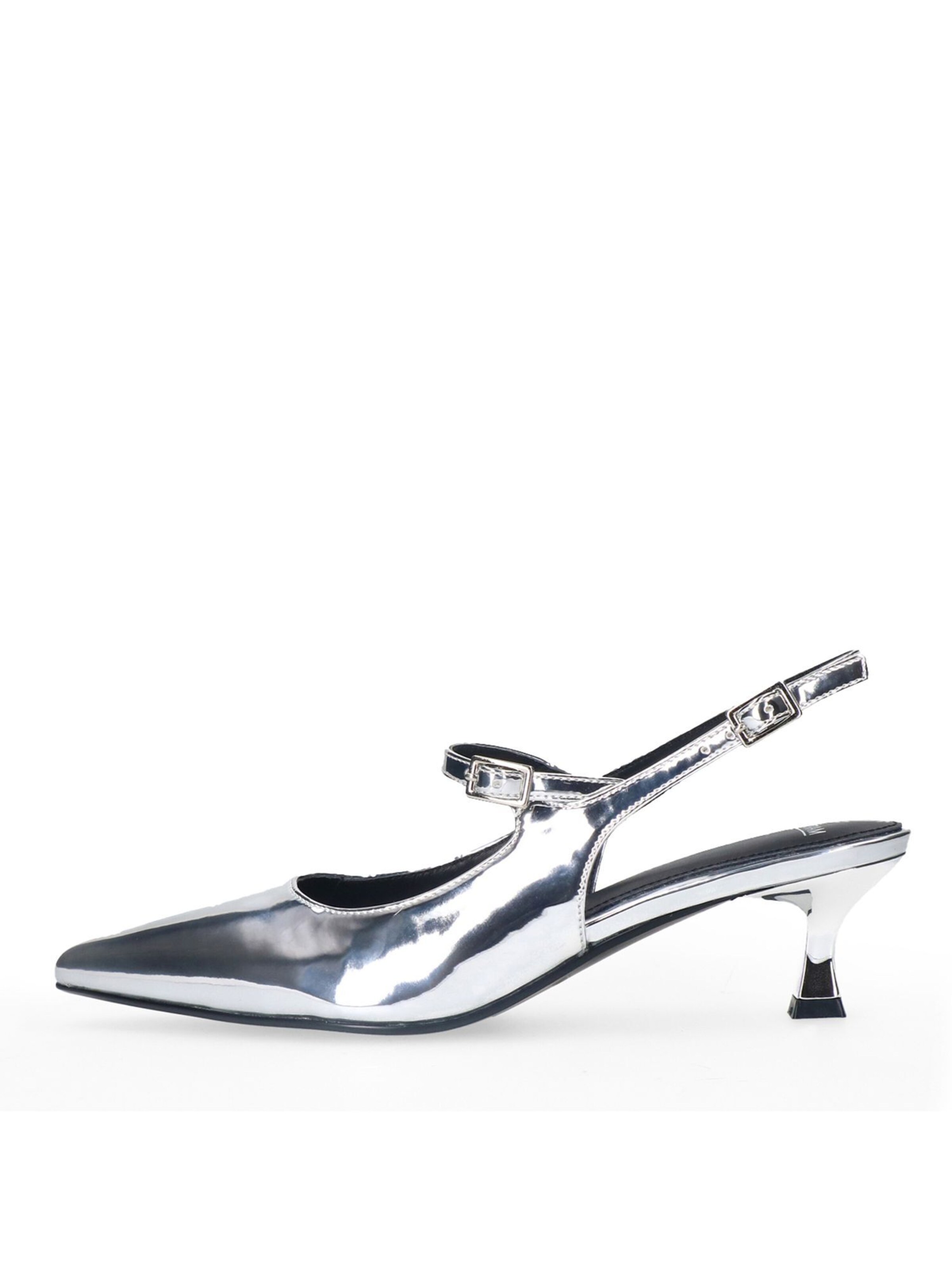 MANFIELD Slingpumps in Zilver: voorkant