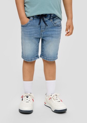 s.Oliver Slimfit Jeans in Blauw: voorkant