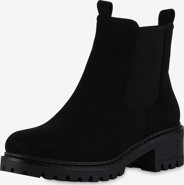 Bottines 'Kristin' Van Hill en noir : devant