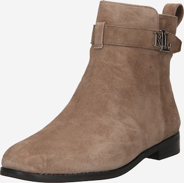 Lauren Ralph Lauren Bootie 'Briele' in Brown: front