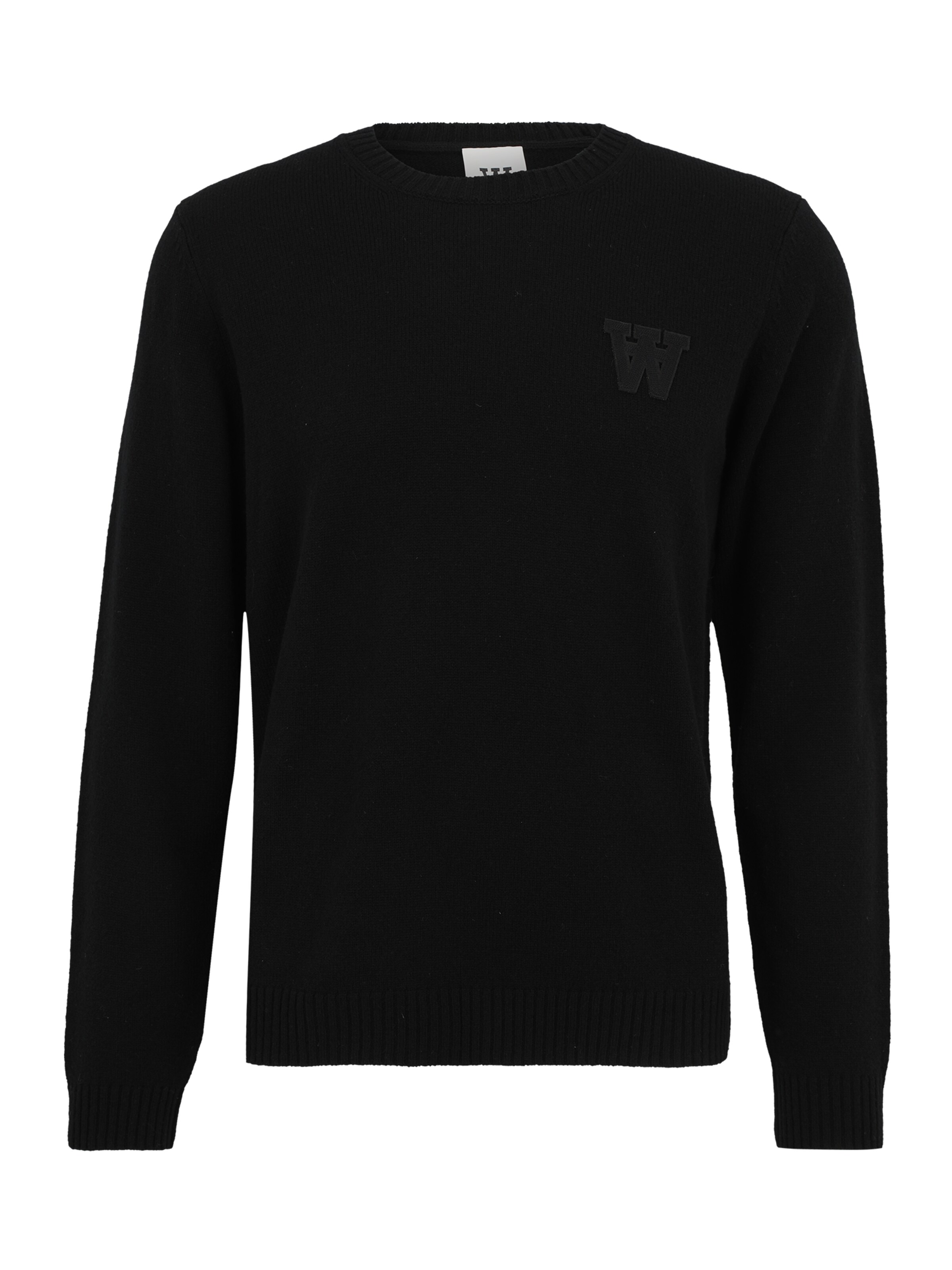 melns WOOD WOOD Džemperis 'Tay': no priekšpuses
