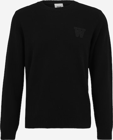 Pullover 'Tay' di WOOD WOOD in nero: frontale
