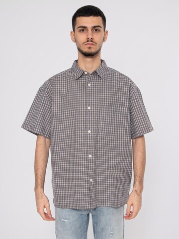 Only & Sons Comfort Fit Skjorte 'ONLY & SONS Men's Short Sleeve Shirt' i blå