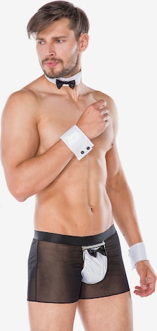 Andalea Boxershorts 'Kellner-Set' in Schwarz: Vorderseite