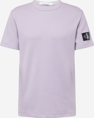 T-Shirt Calvin Klein Jeans en violet : devant