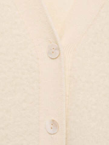 MANGO Gebreid vest 'Duckie' in Beige