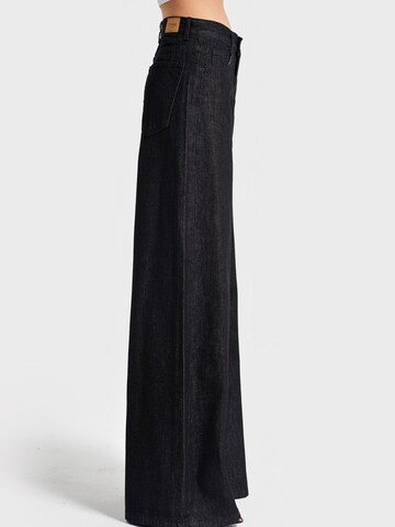 IT'S BASIC Wide leg Jeans 'Palazzo Mid Rise Jeans' in Grey