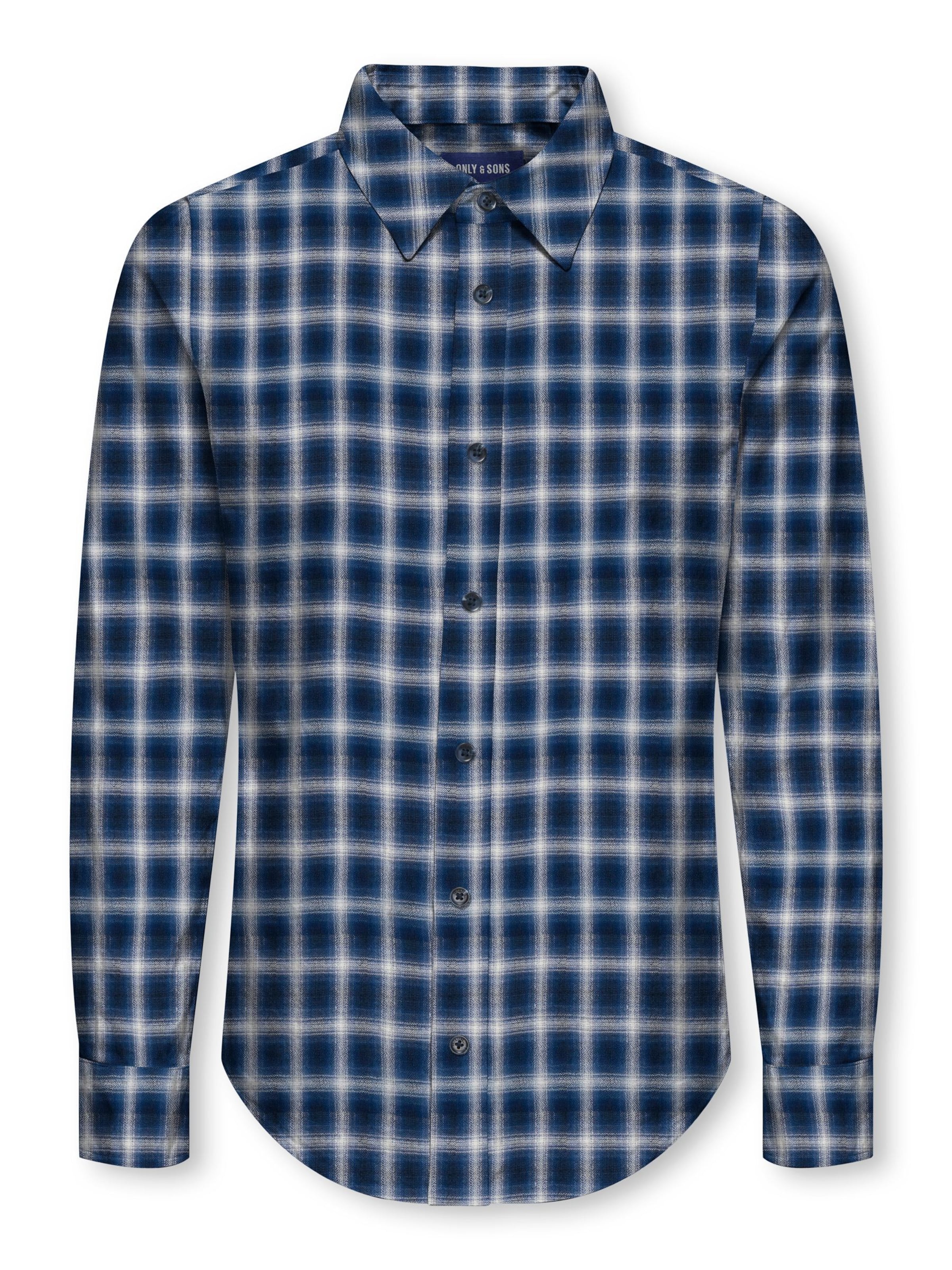 Only & Sons Junior Slim fit Koszula 'OSJGudmund' w kolorze niebieski: przód