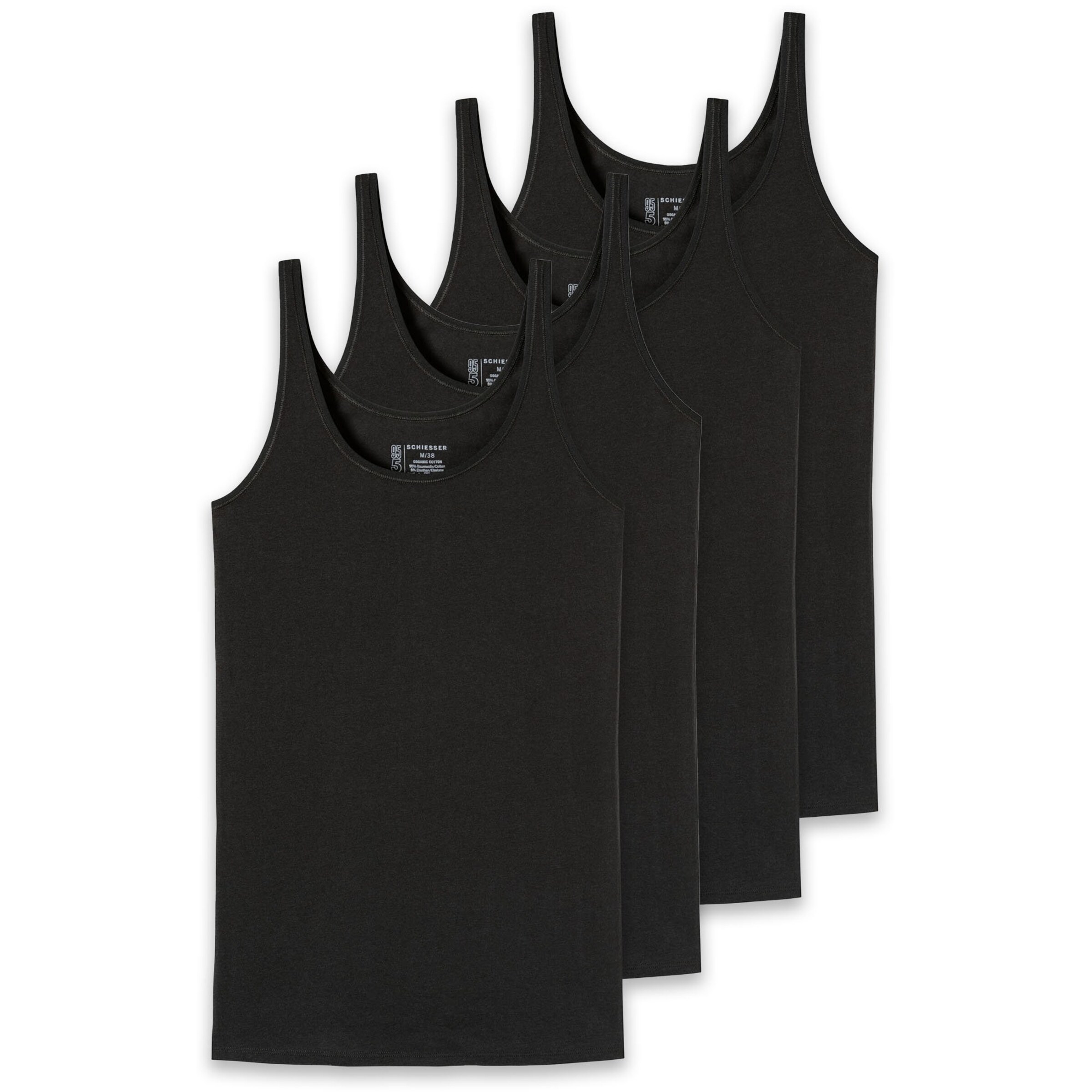 Maillot de corps SCHIESSER en noir : devant
