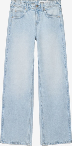 Bershka Wide Leg Farkut värissä sininen: etupuoli