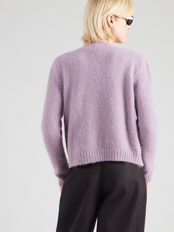 Monki Knit cardigan in Purple