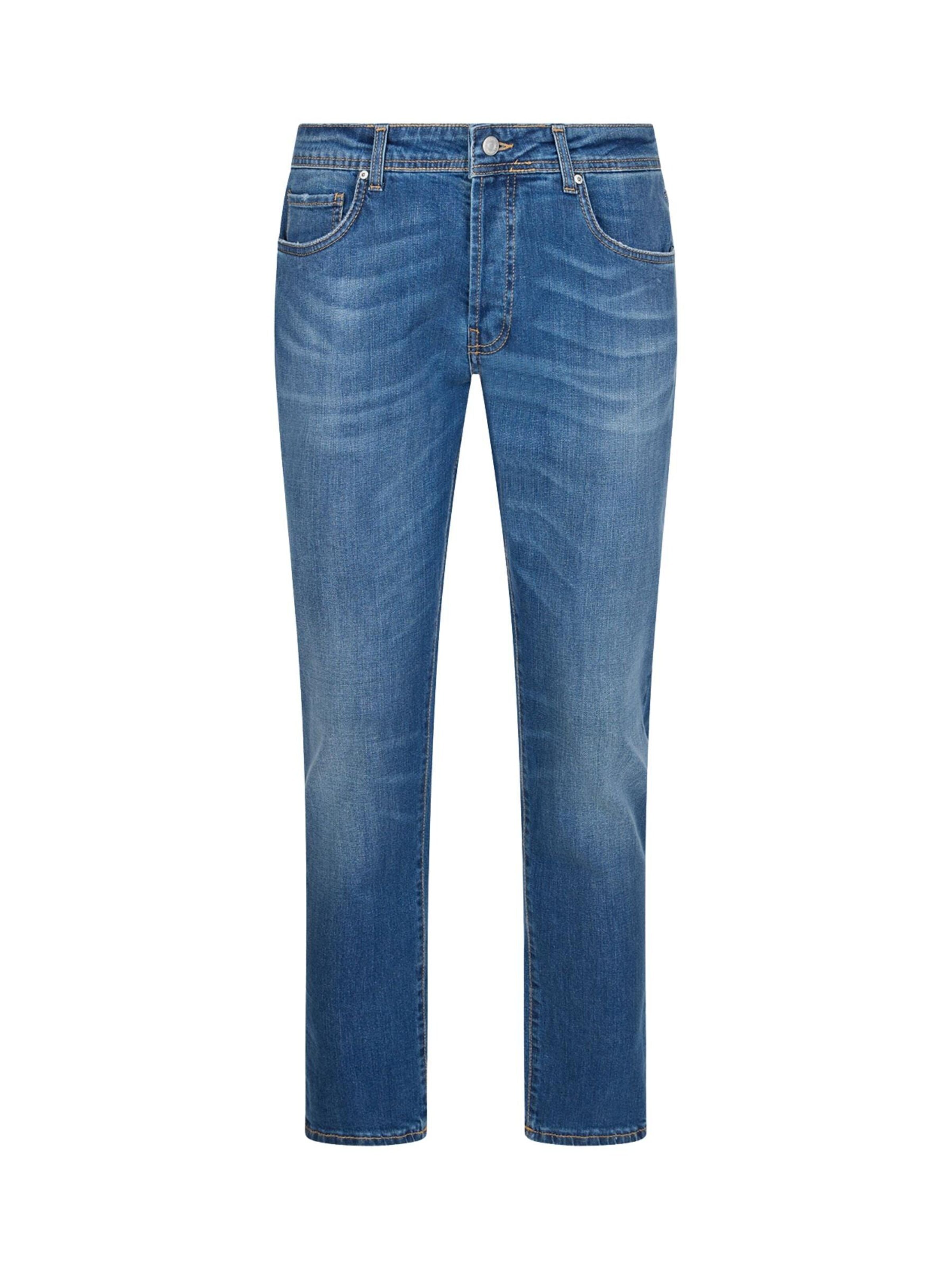 Liu Jo Normalny krój Jeansy 'LIU JO UOMO JEANS FRED PANTALONE' w kolorze niebieski: przód