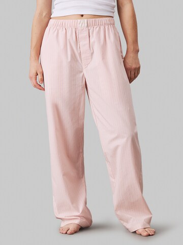 Calvin Klein Underwear Pyjamabroek in Roze: voorkant