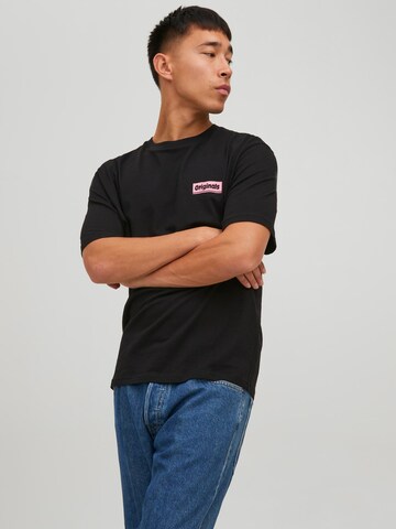 JACK & JONES T-Shirt 'BURNING' in Schwarz