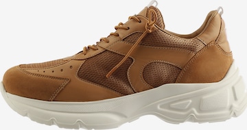 Baskets basses 'MESH' Högl en marron : devant
