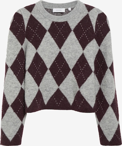 Pullover in XS COMMA di colore marrone scuro / grigio sfumato, Visualizzazione prodotti