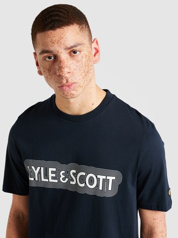 Lyle & Scott Tričko – modrá