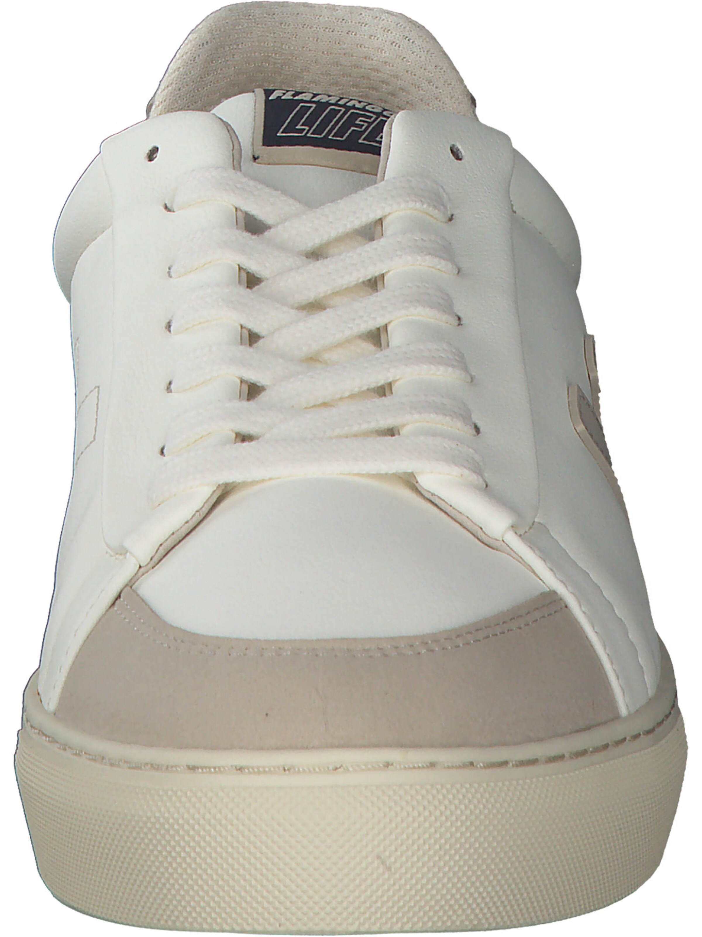 Baskets basses 'Claccis 70s' Flamingos en blanc