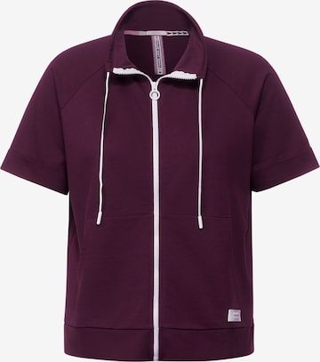 CECIL Zip-Up Hoodie in Purple: front
